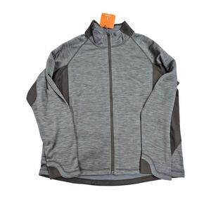 NWT Elevate Langley Knit Jacket Smoke/Heather Black Sz 2XL
